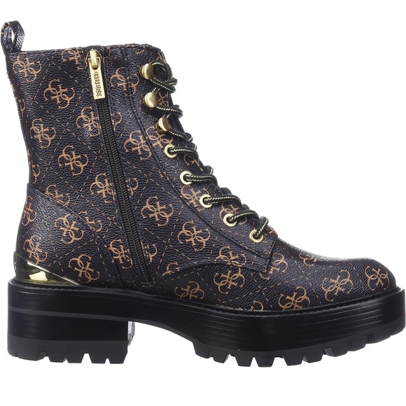 GUESS Women's Ferina Combat Boots - Picture 2 of 6